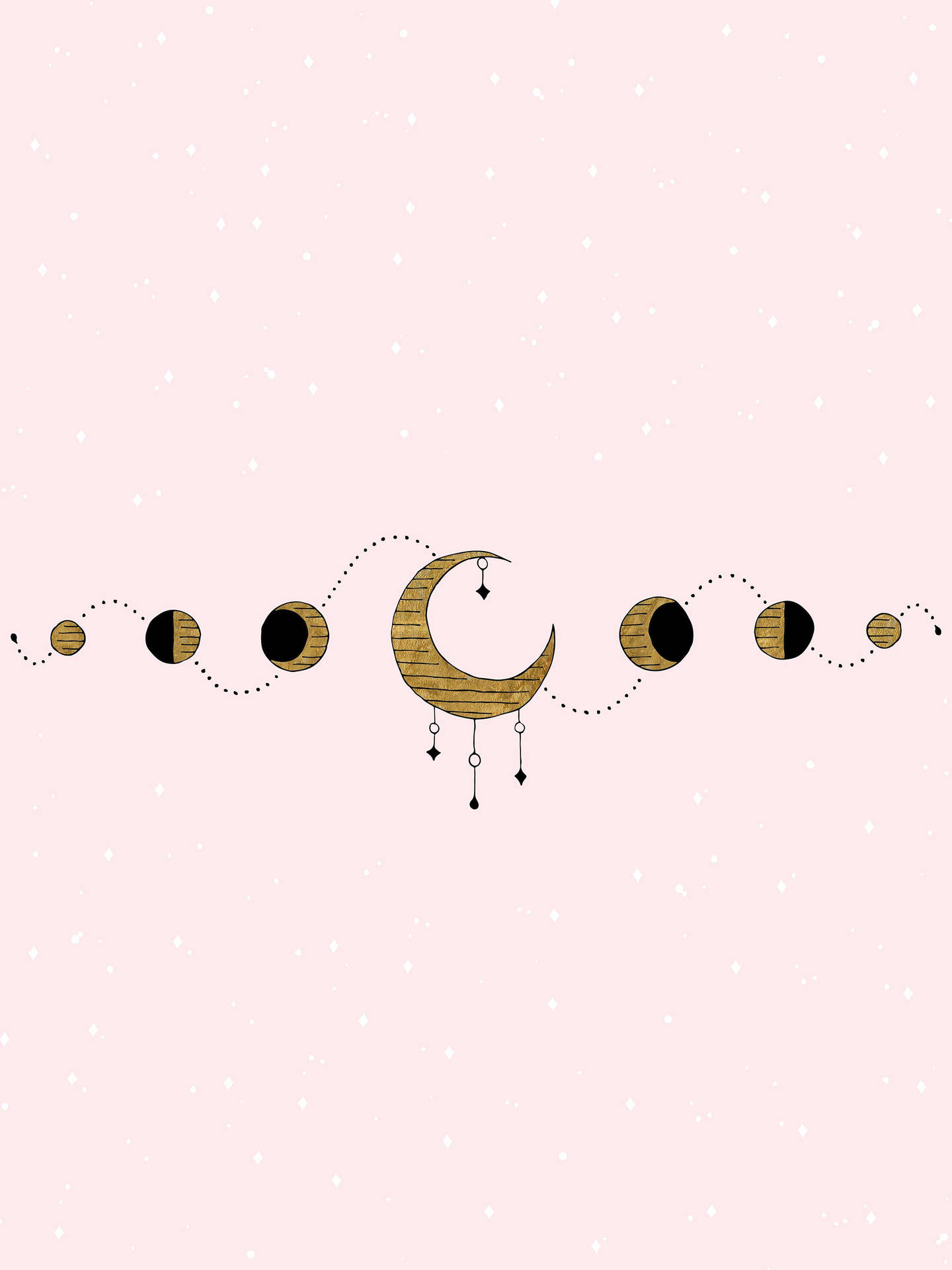 Moon Phases Wallpaper