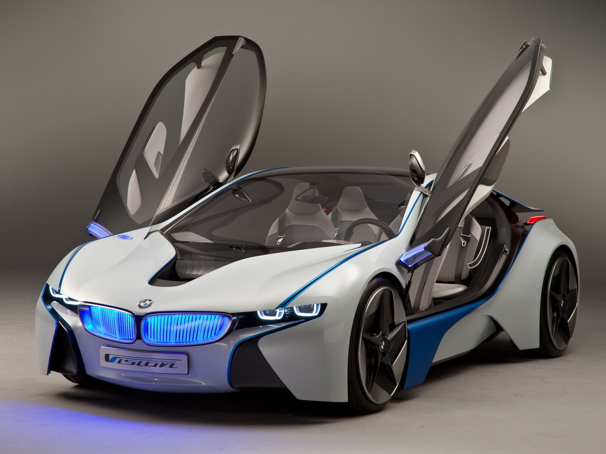 BMW Vision EfficientDynamics Concept Car with Butterfly Doors Open