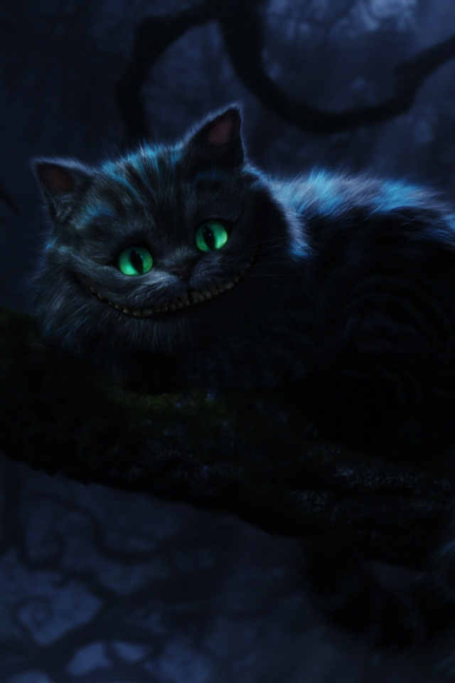 For iPhone Cartoons Wallpaper Cheshire