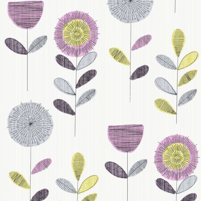 Floral Sketch Wallpaper Contemporary By Graham Brown