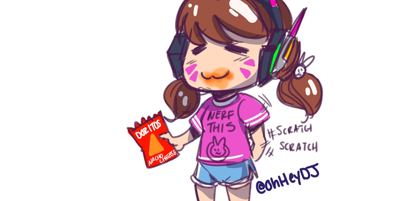 Overwatch Fans Have Turned Dva Into A Dorito Eating