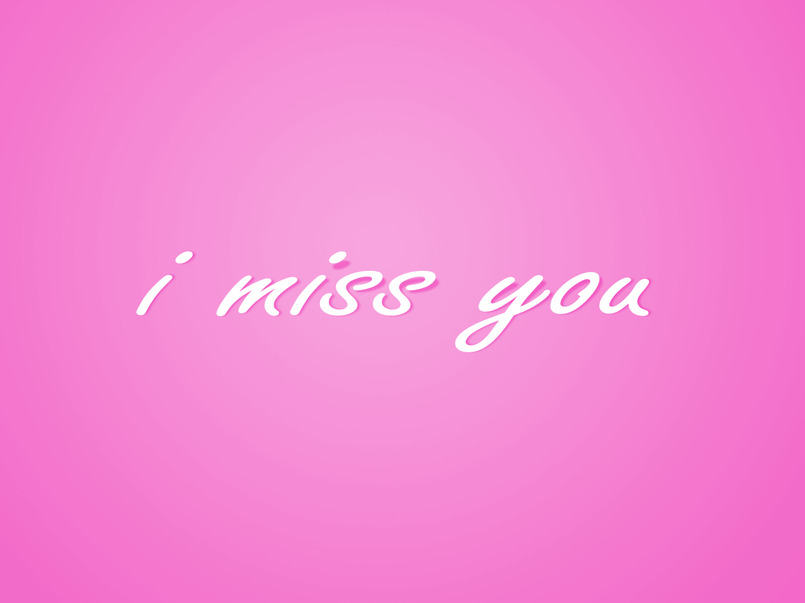 Simple I Miss You Text HD Wallpaper In