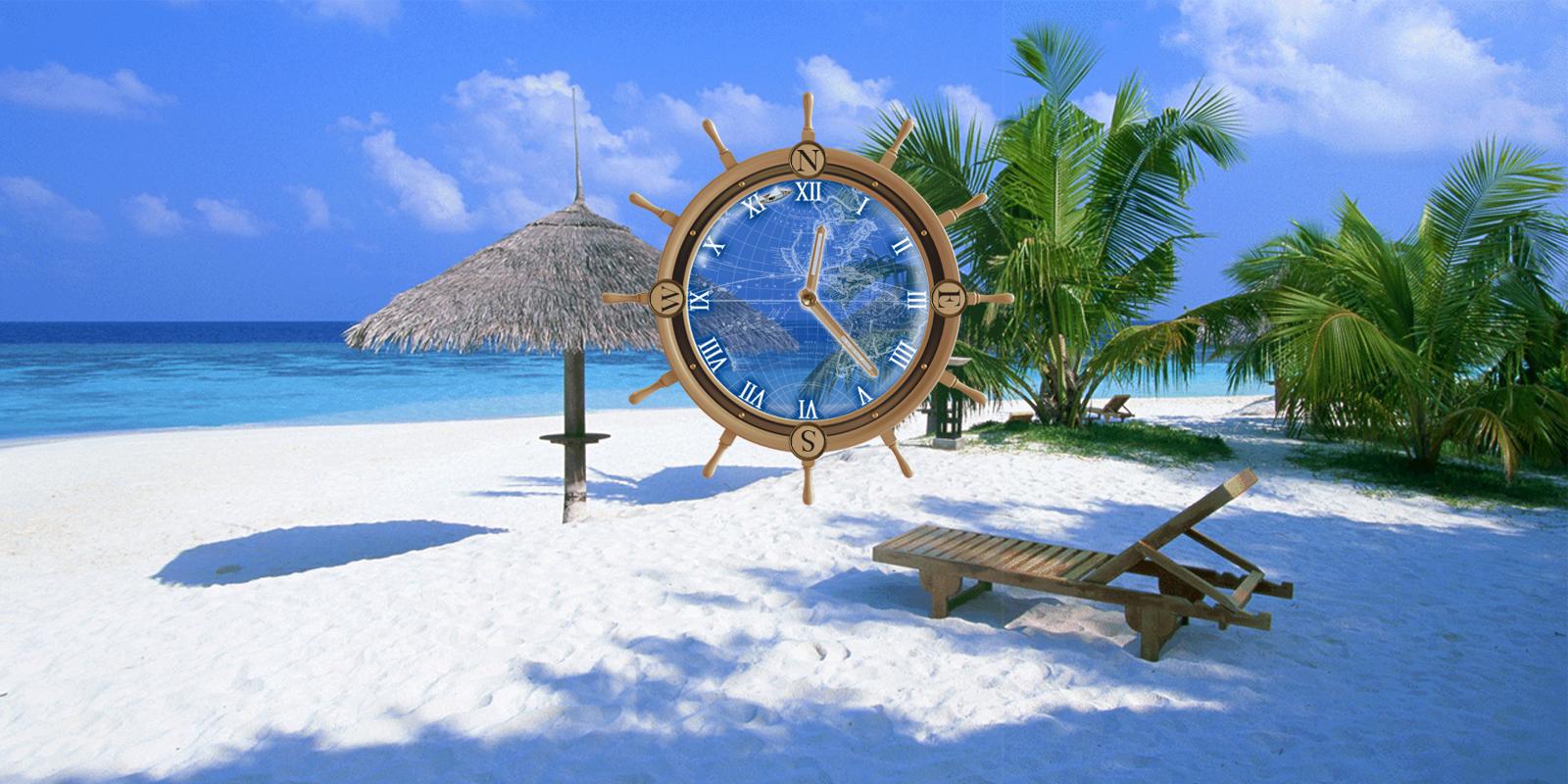 My Beach Clock Live Wallpaper Android Apps On Google Play