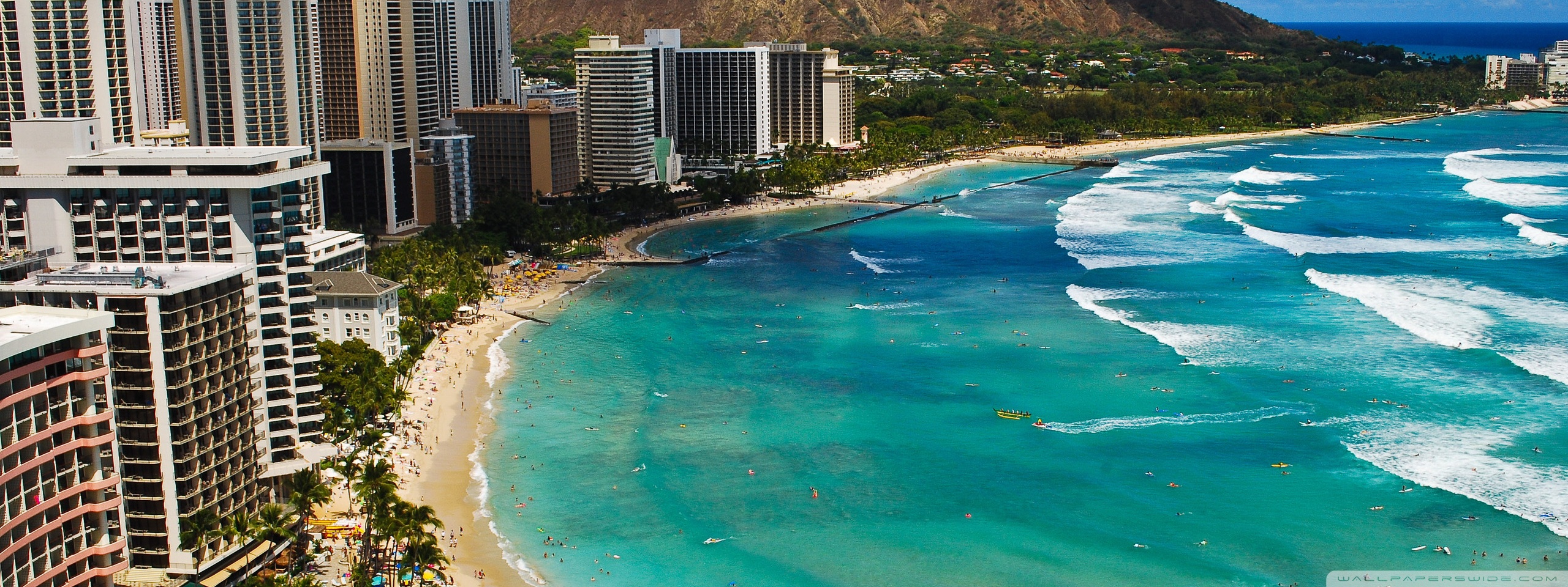 Waikiki Beach 4k HD Desktop Wallpaper For Ultra Tv Dual