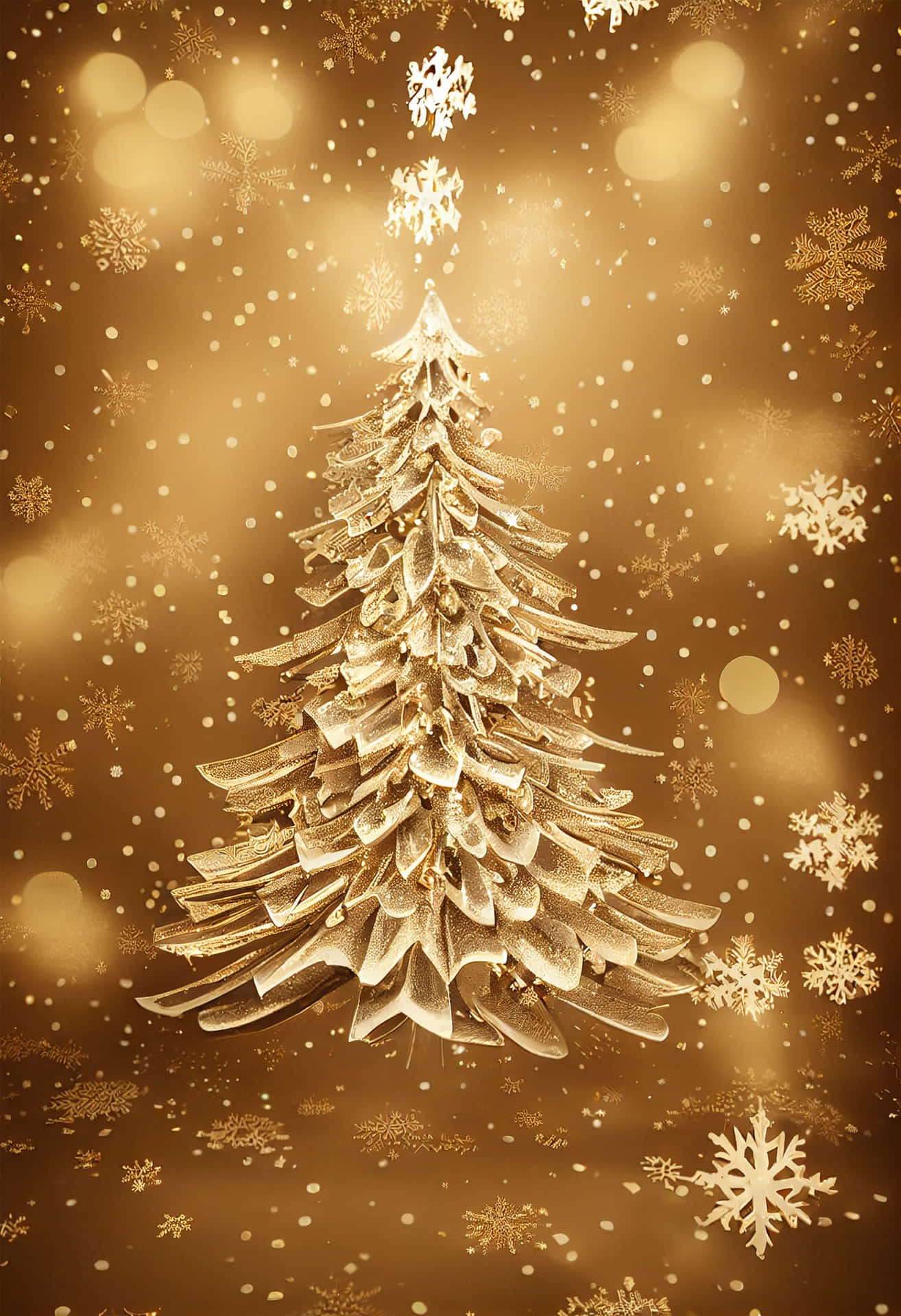 Gold Christmas Wallpaper