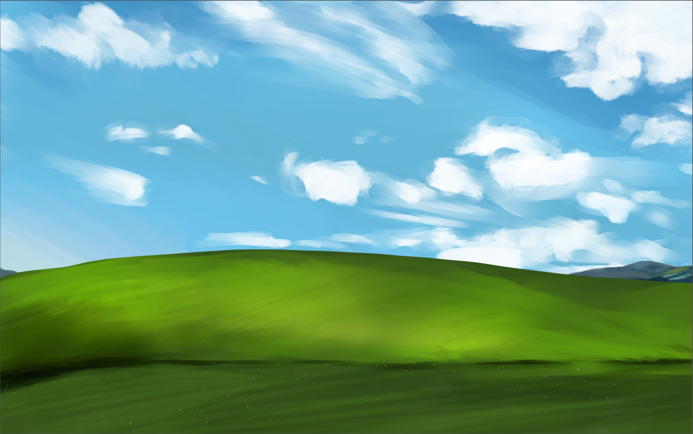 I Painted The Windows Xp Default Background