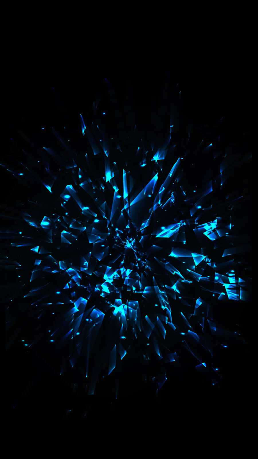 iPhone Blue And Black Wallpaper