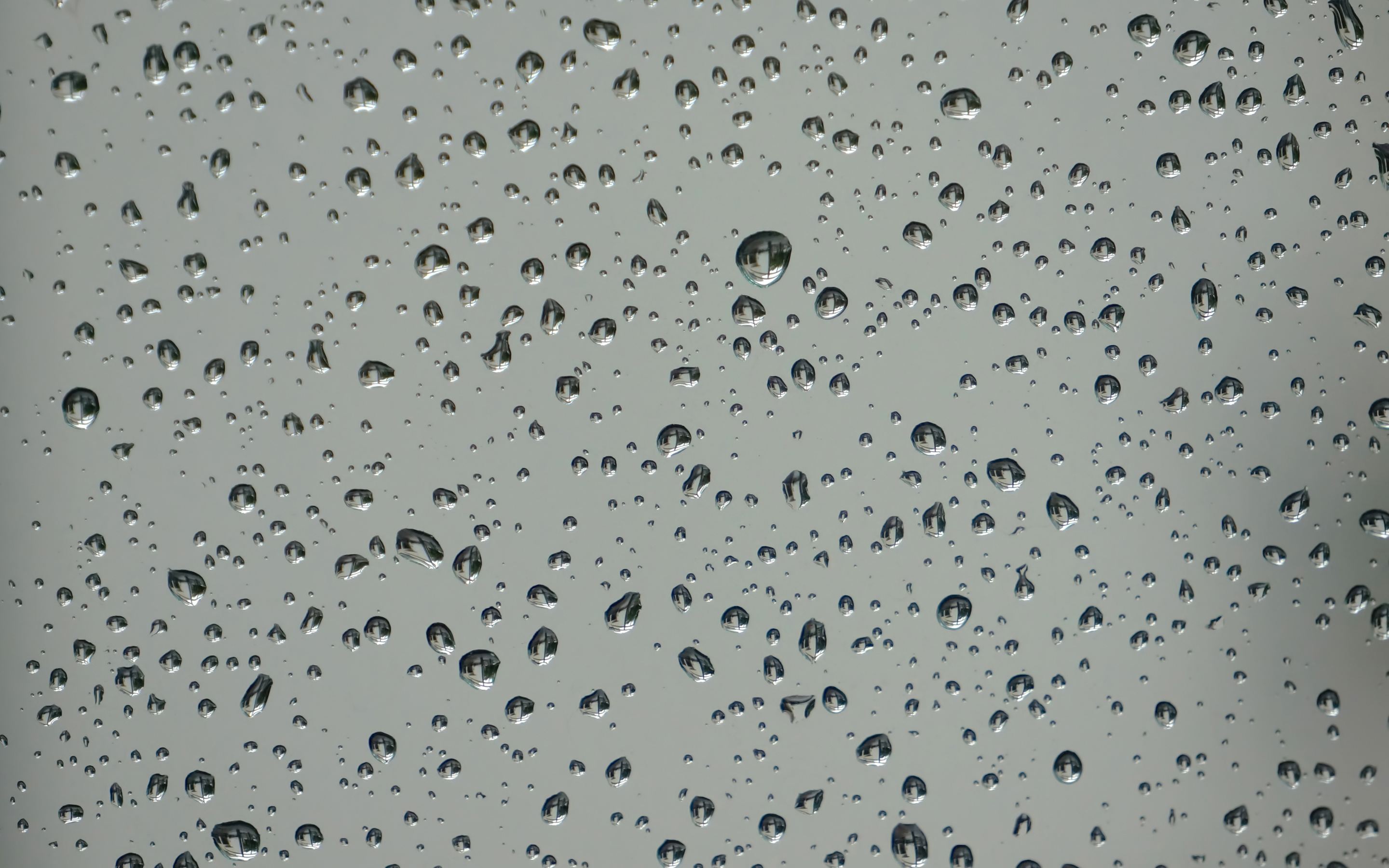 Grey Raindrops Wallpaper