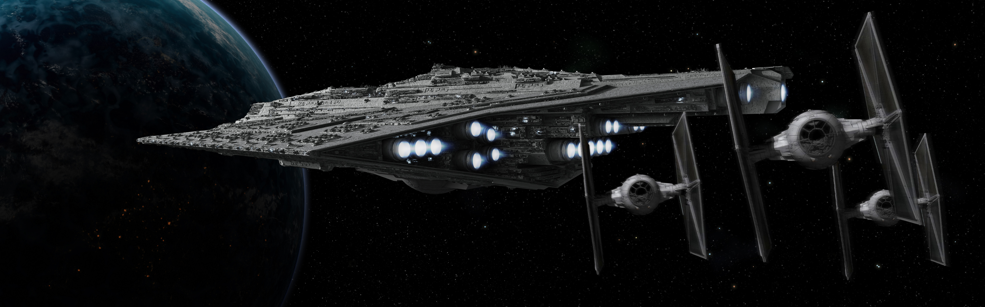 Star Wars Destroyer Fighters Wallpaper And Background Image