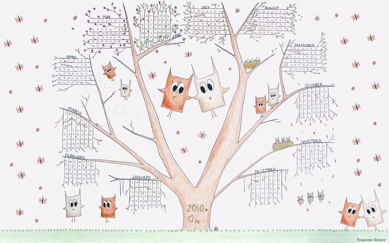 Owl Calendar Puter Background X Owlcal