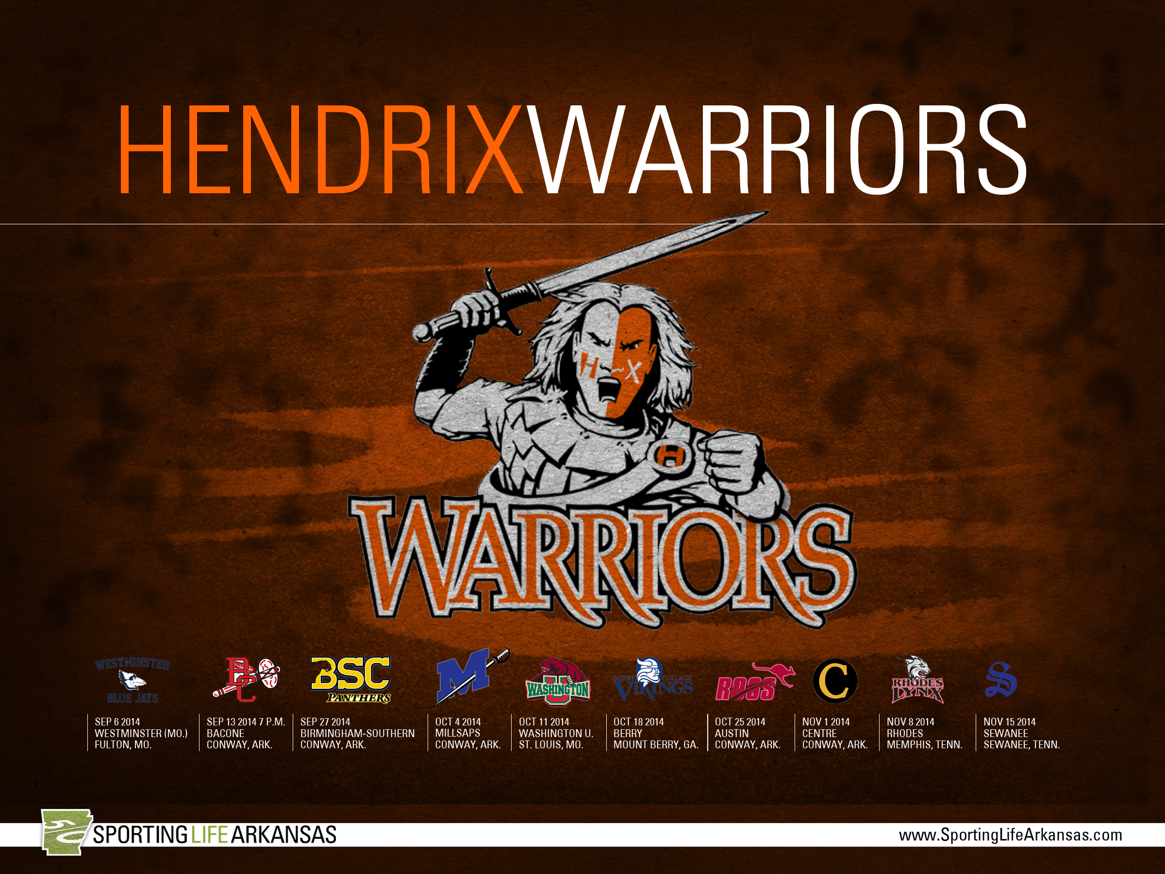 Here Is Your Hendrix College Warriors Football Schedule Wallpaper