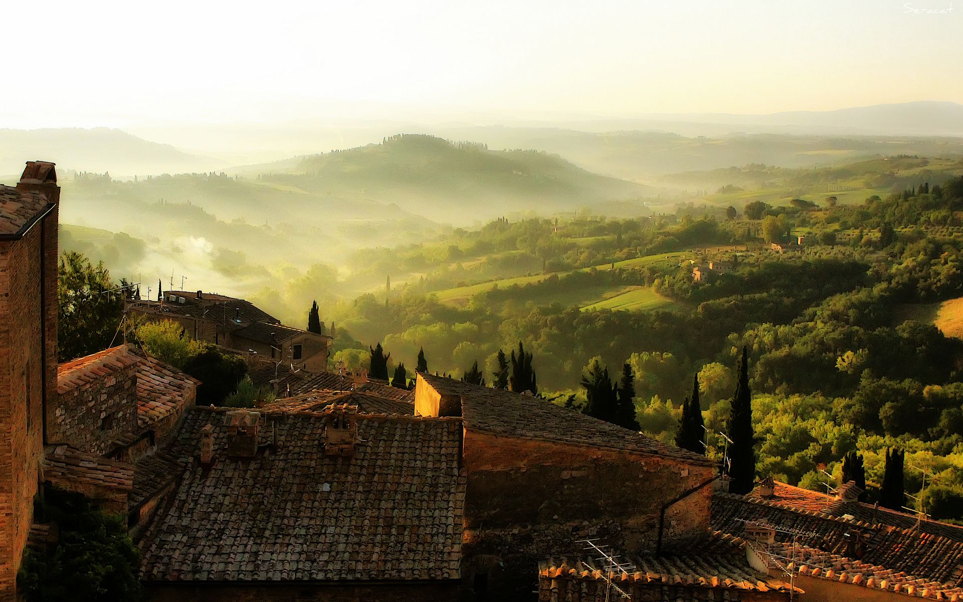 Tuscan Wallpaper Top Background