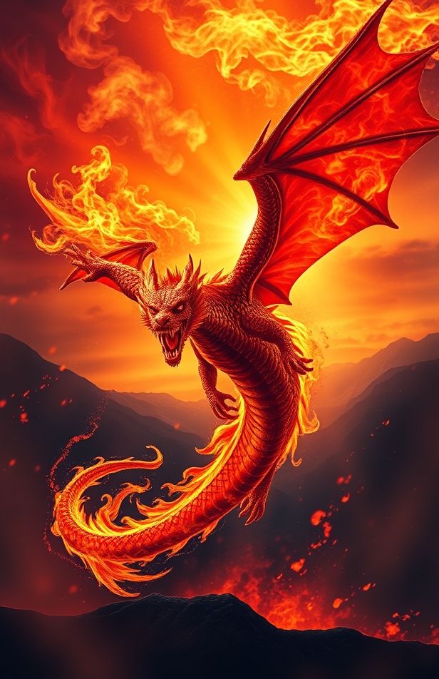 Fire Dragon Wallpaper