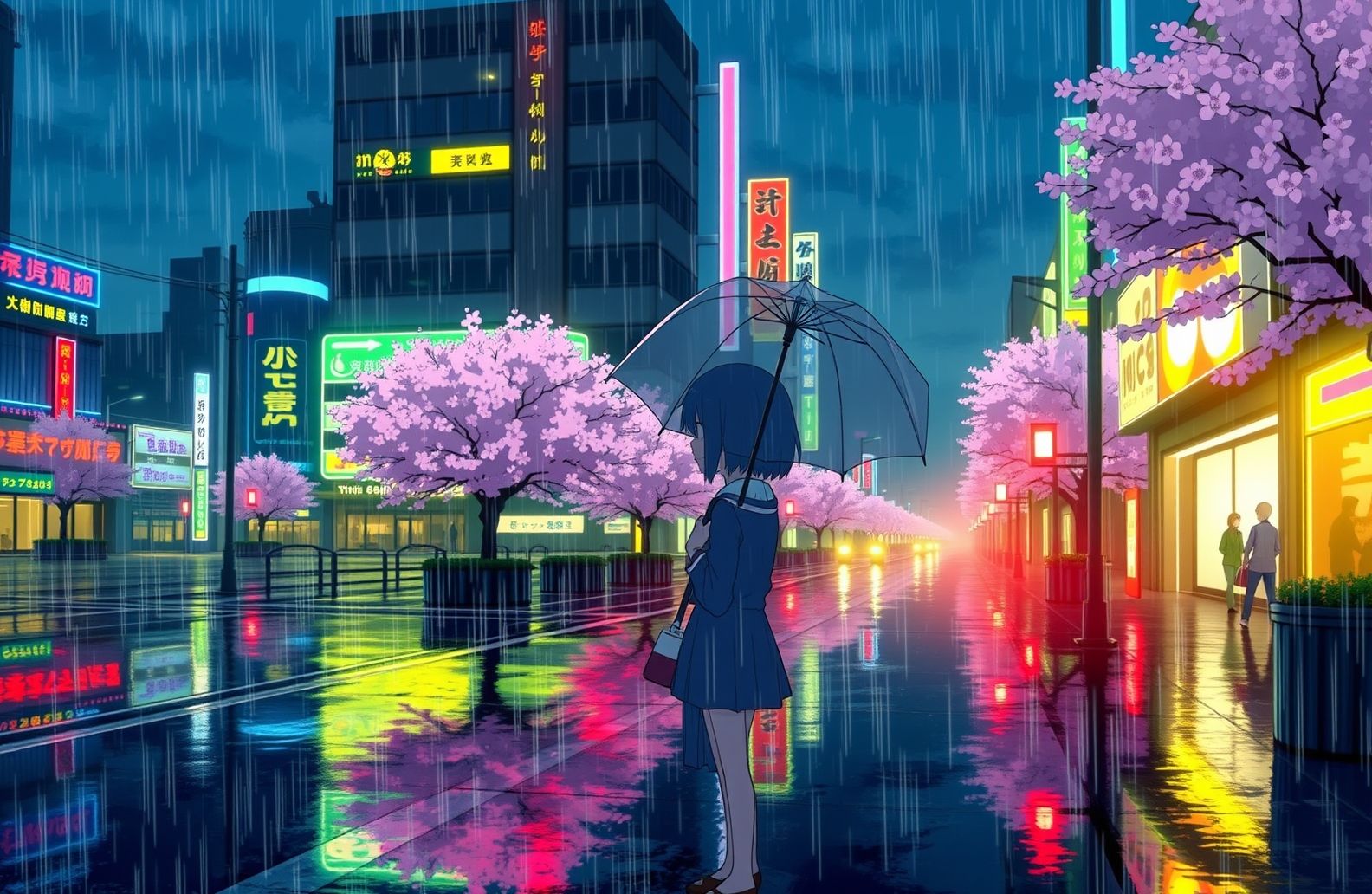 Anime Rain Wallpaper