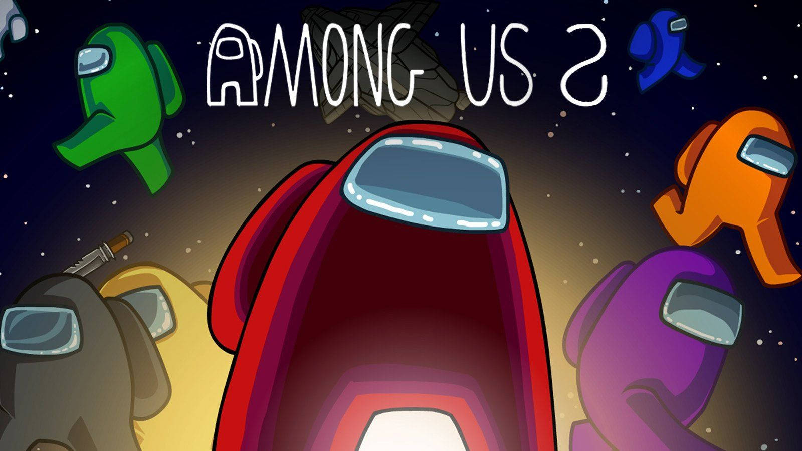 Among Us Red Wallpaper