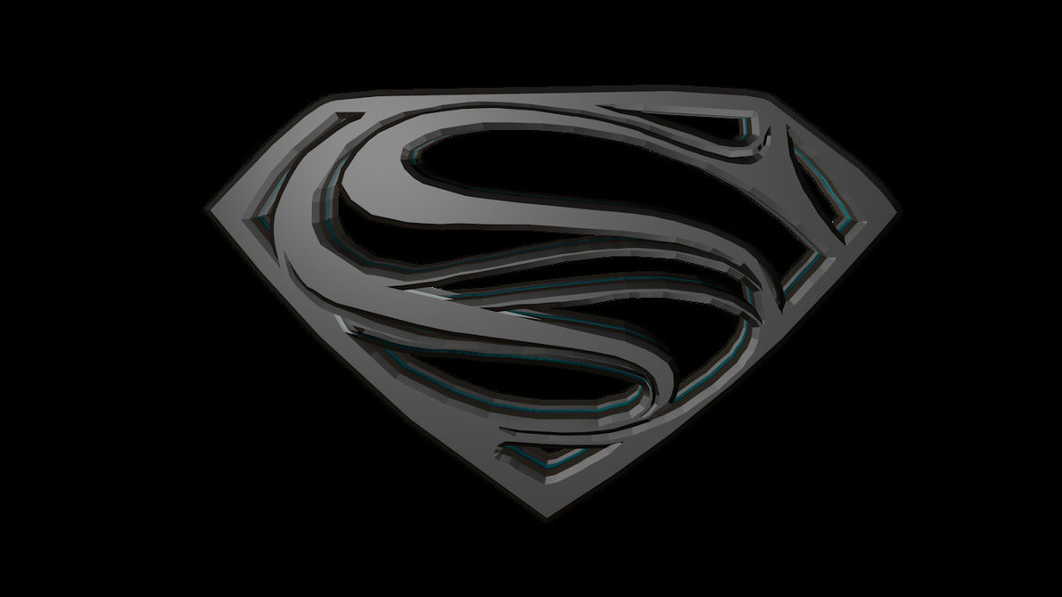 superman 2013 man of steel 3d logo by dxRAMPAGExb 1191x670