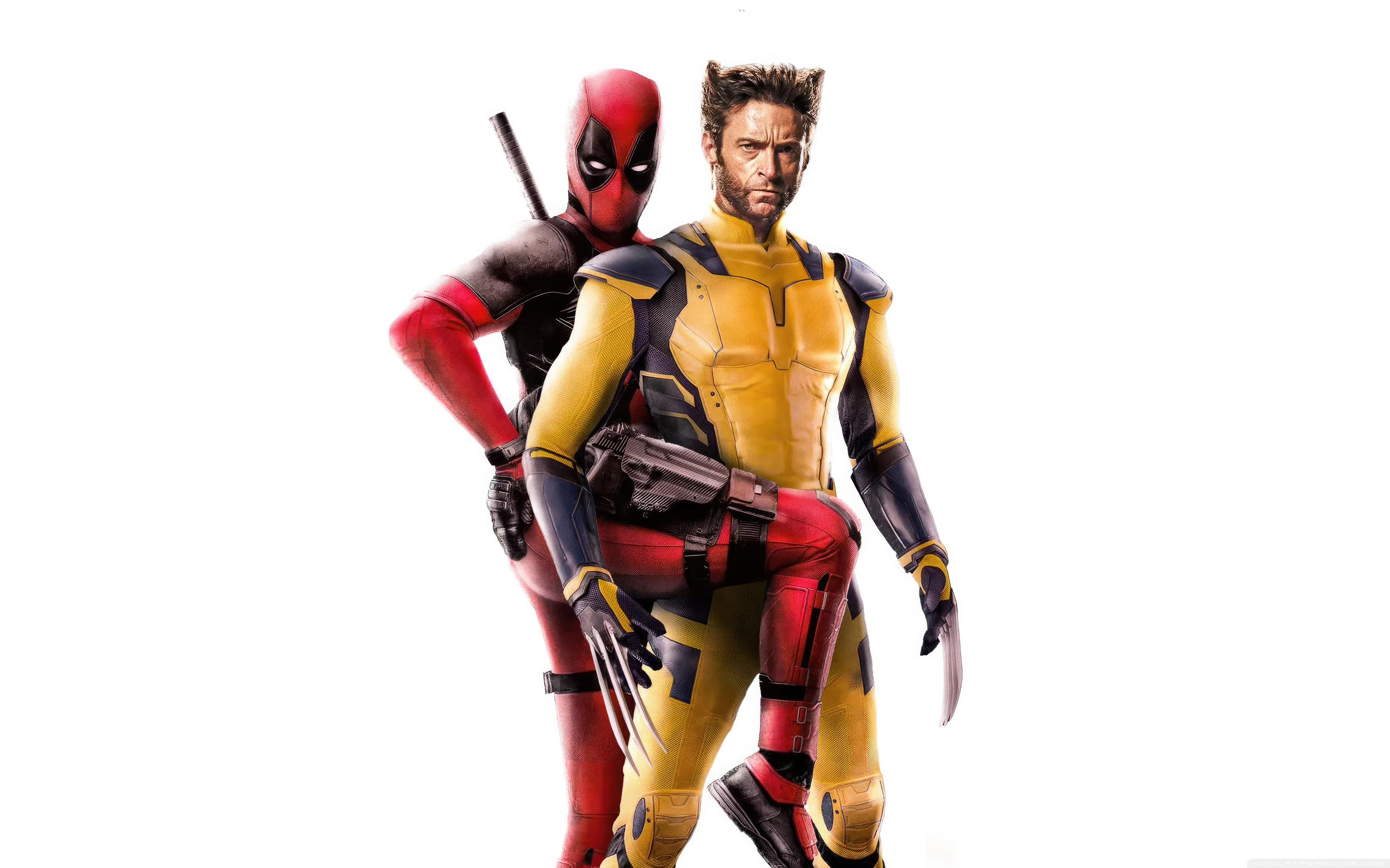 Funny Deadpool And Wolverine Desktop Wallpaper