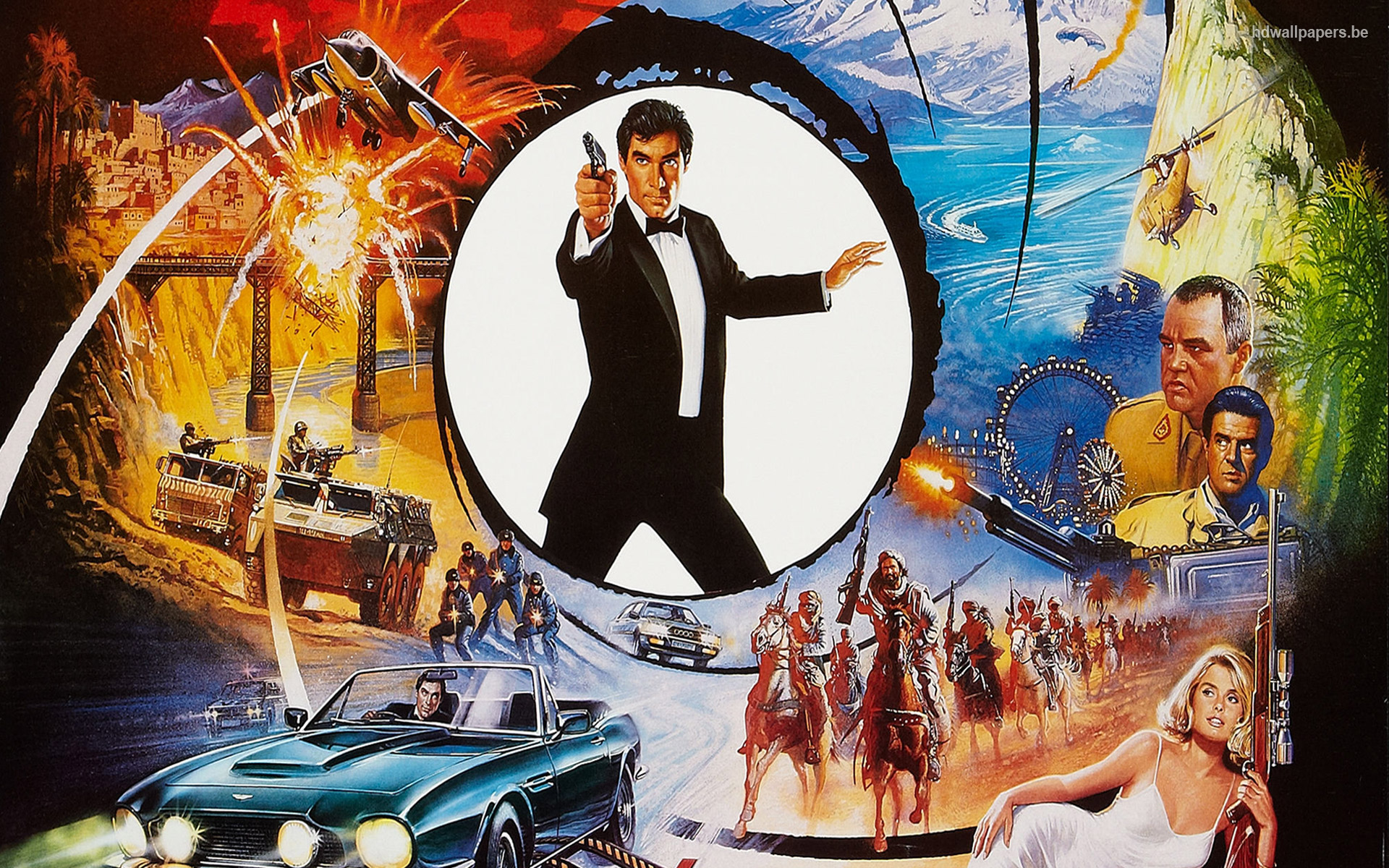 James Bond Wallpaper Vintage Poster HD