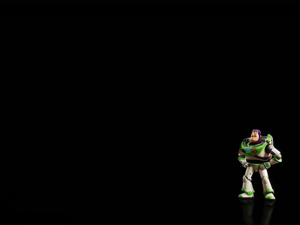 Buzz Lightyear Small Black Background Wallpaper 1024768   Toy Story