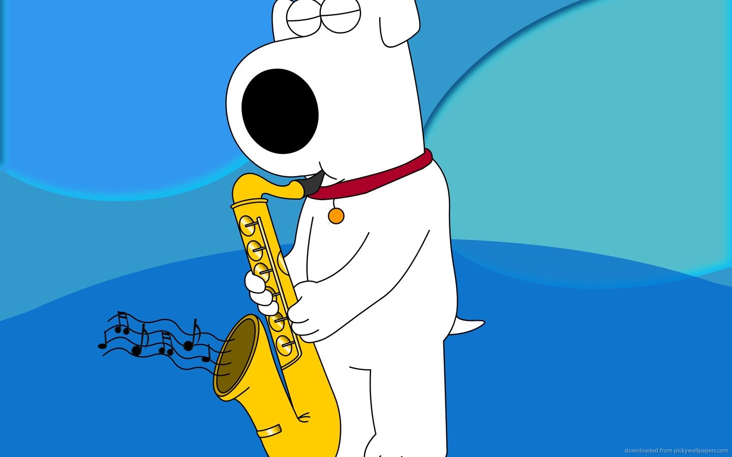 Brian Griffin Playing Saxophone Wallpaper