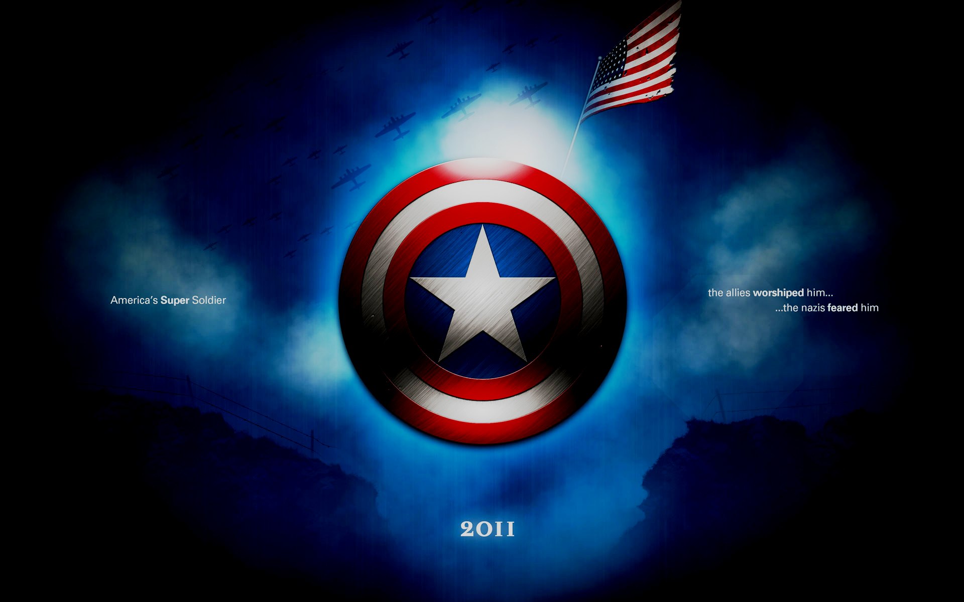 Superhero Captain America Wallpaper Captain America Wallpaper Logo 1920x1200