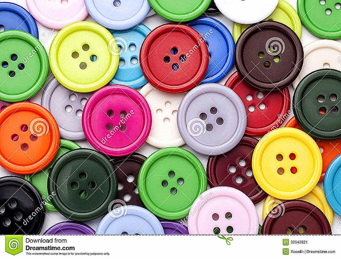 Set Of Colorful Sewing Buttons Royalty Stock Image