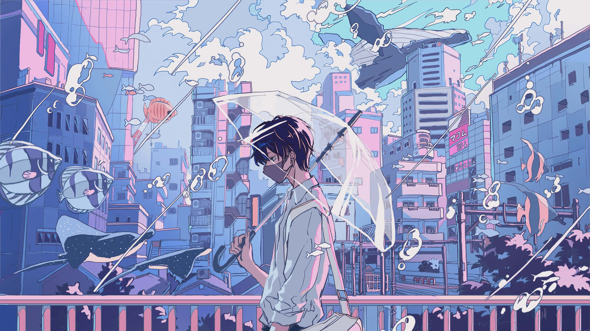 Aesthetic Anime Guy Wallpaper