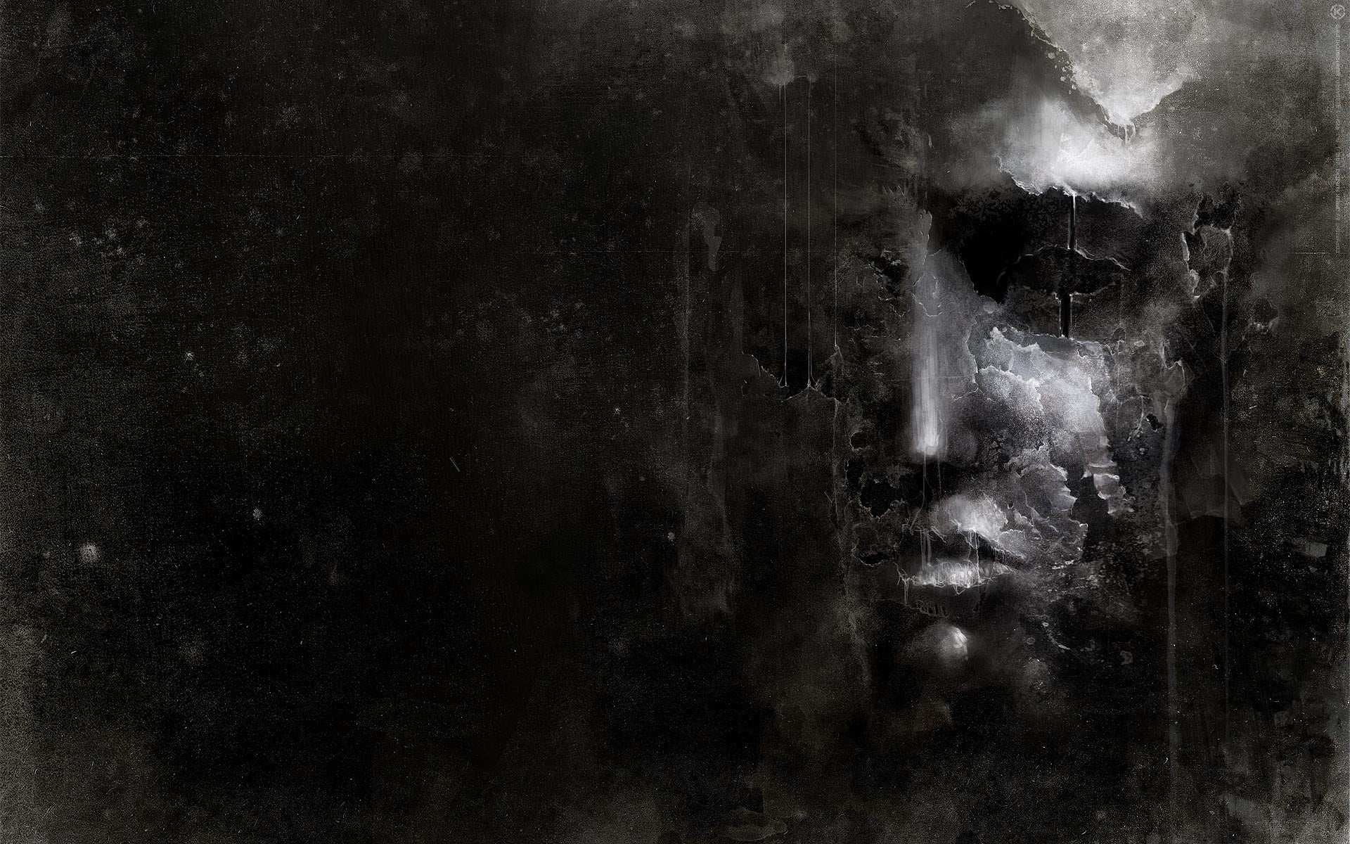 Dark and Grungy Face Wallpaper