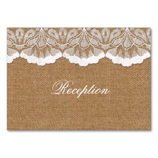 Burlap And Lace Template Faux Wedding