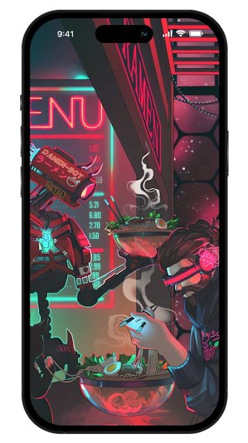 Cyberpunk iPhone Wallpaper