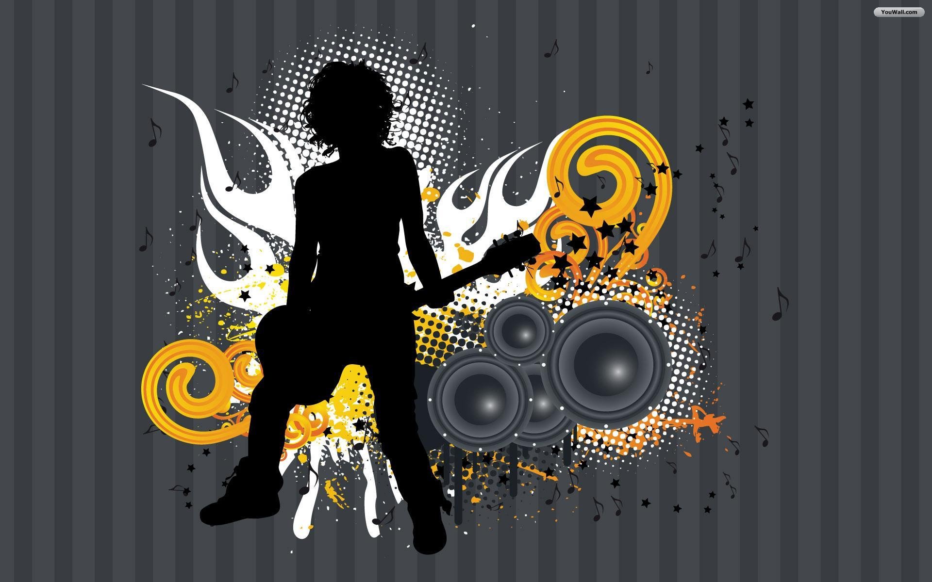 Rock Roll Music Artistic HD Wallpaper