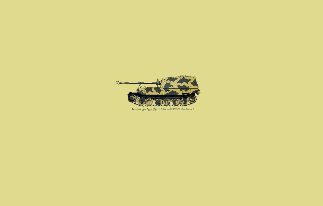 Wallpaper Ferdinand Pt Acs Tank Fighter Panzerj Ger Tiger P
