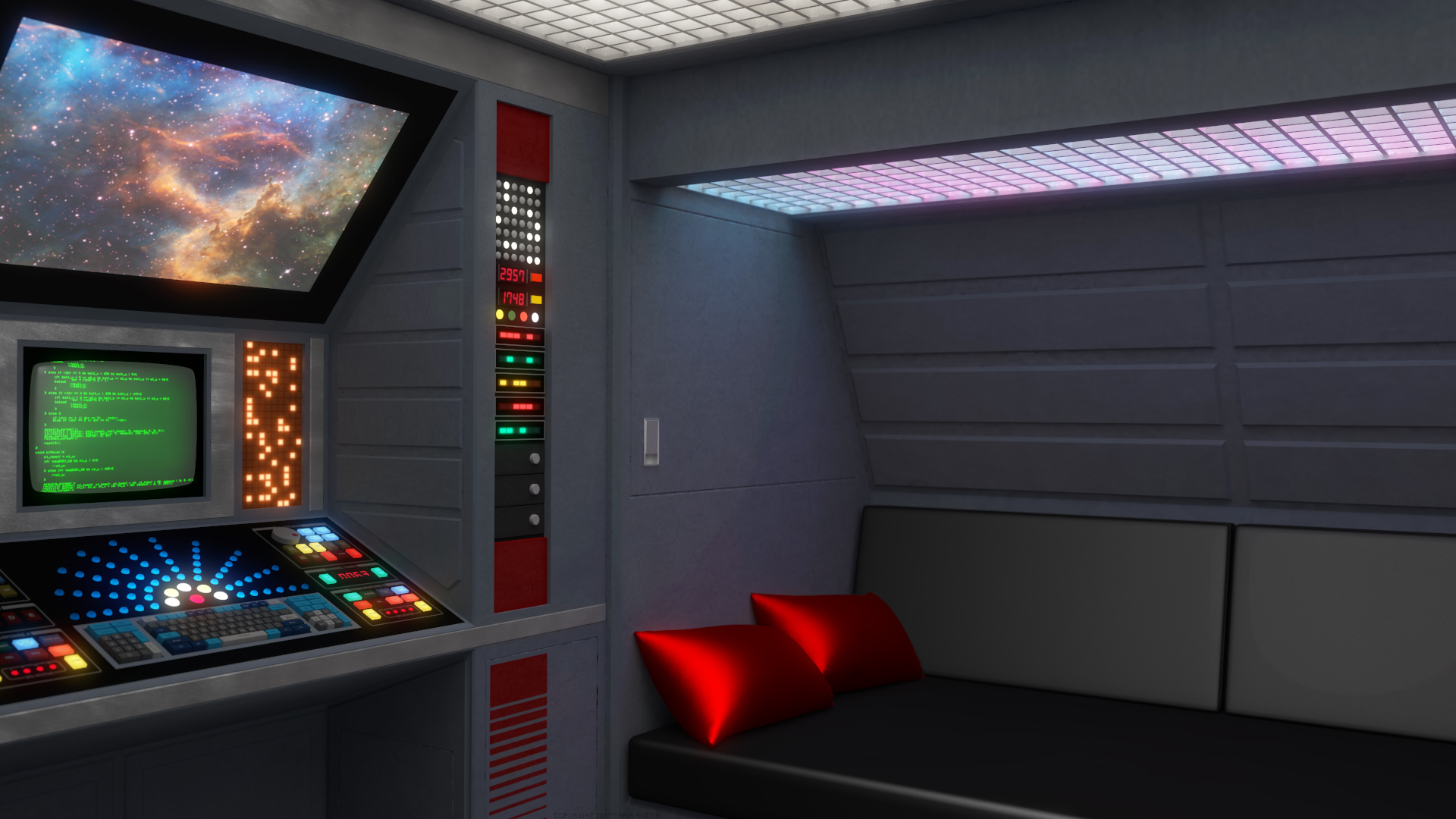 Zoom Background Starship Awesome Interior By Cobalt Fur