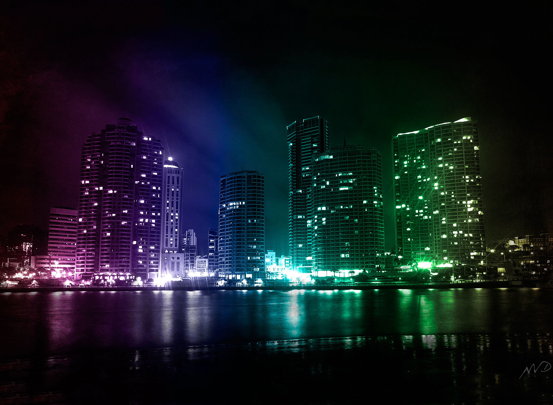 Colorful City Motorola Xoom Wallpaper Tablet And