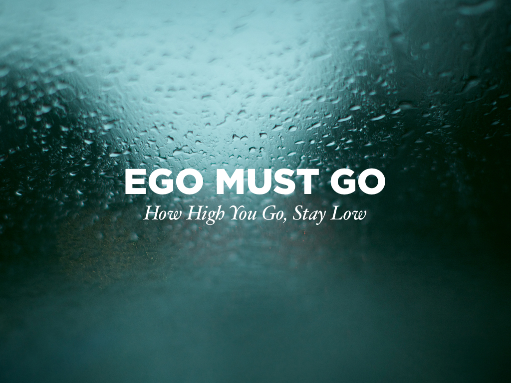Motivational wallpaper on Ego Ego Must Go Dont Give Up World