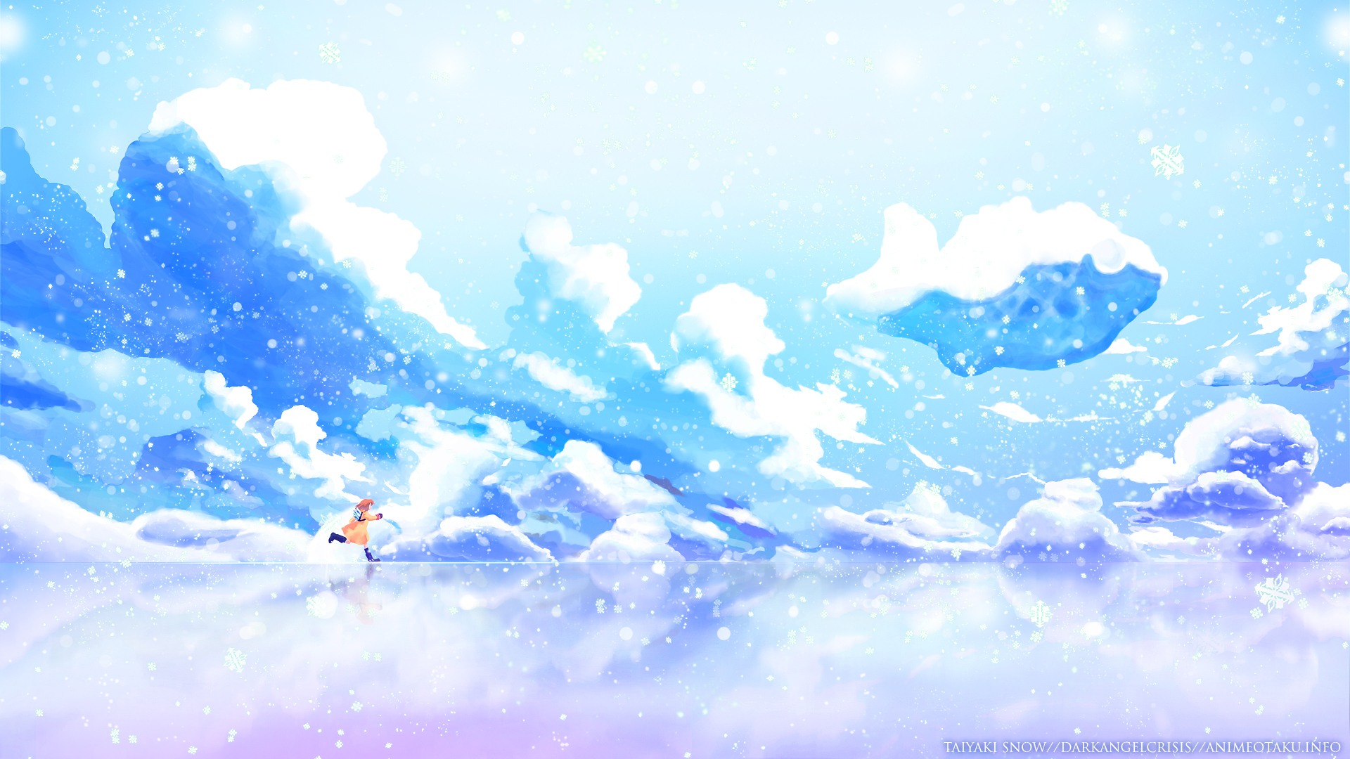 Anime Winter Scenery Wallpaper WallpapersAnimecom