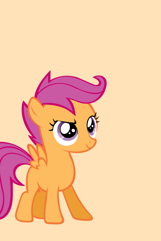 My Little Pony iPhone Wallpaper Scootaloo By Doctorpants On