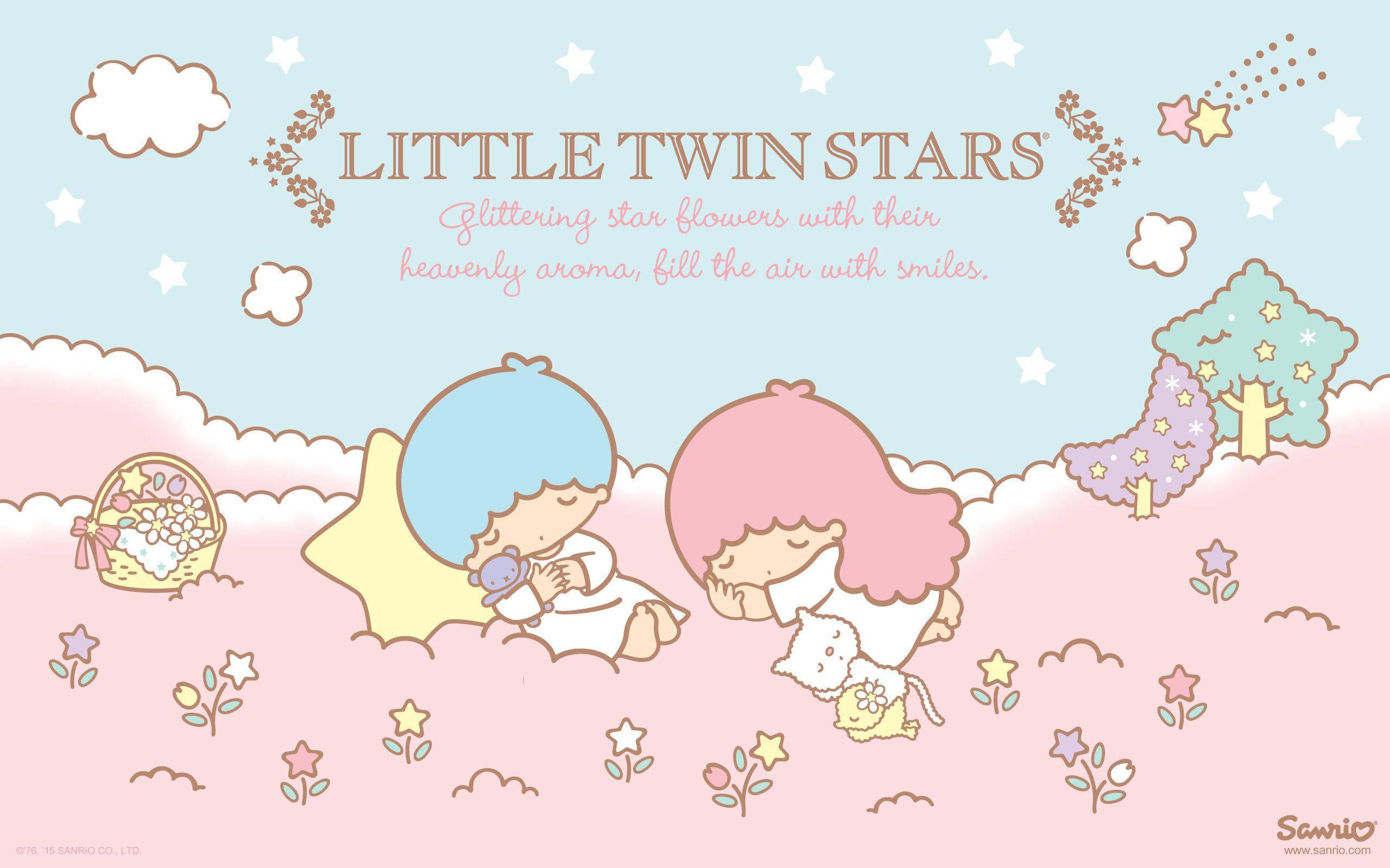 Download Cute Little Twin Stars Sanrio Wallpaper