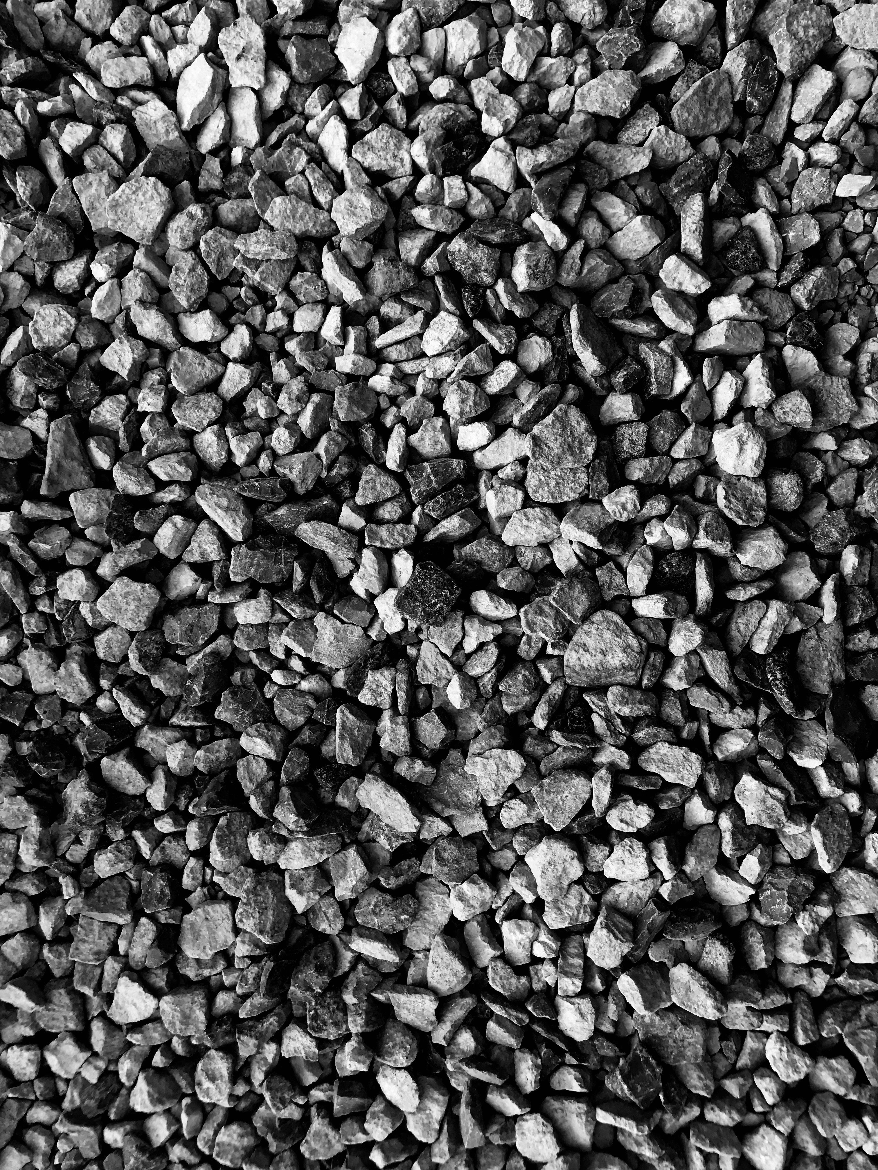 Darren Awaita Gravel Wallpaper Stones Black And White HD Texture