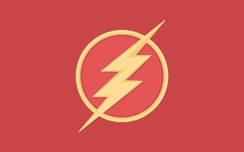 Name The Flash Logo Vector Wallpaper Description