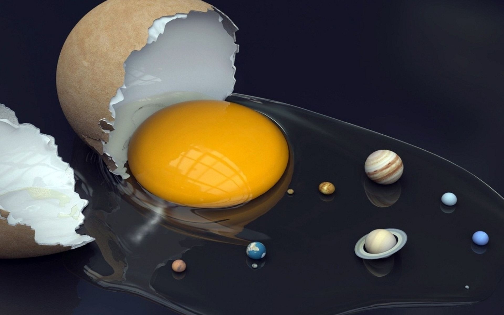 Egg Solar System Wallpaper HD