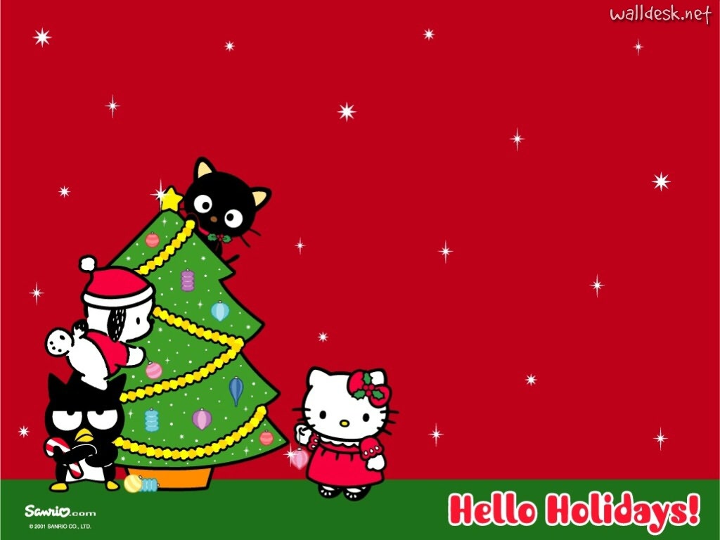 50 Hello Kitty Christmas Wallpaper Desktop  WallpaperSafari
