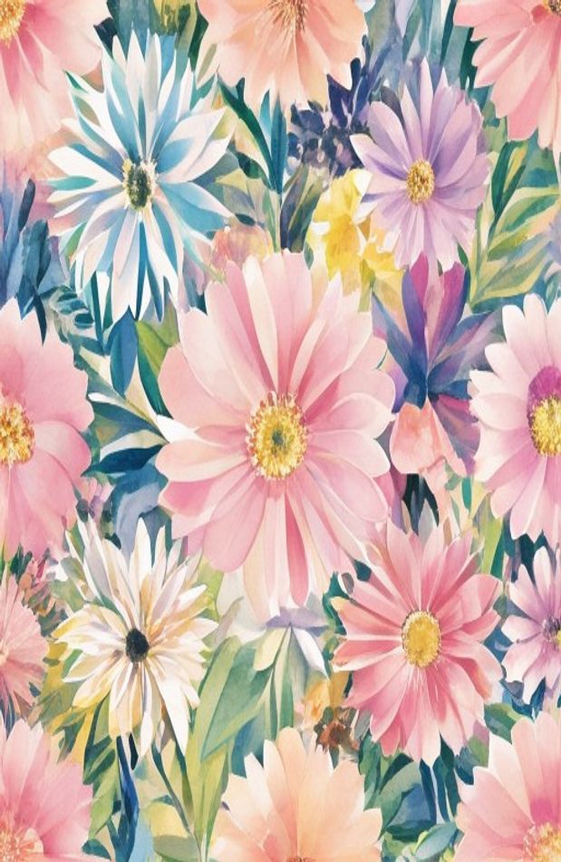 Watercolor Flowers Wallpaper