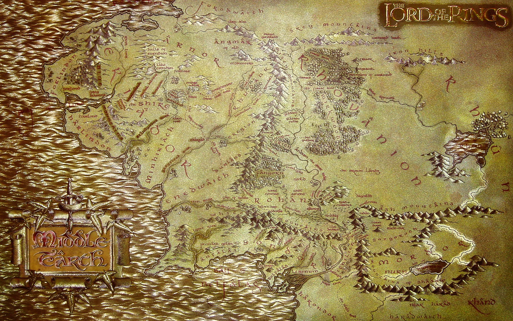 Earth The Lord Of Rings Maps Wallpaper Hq