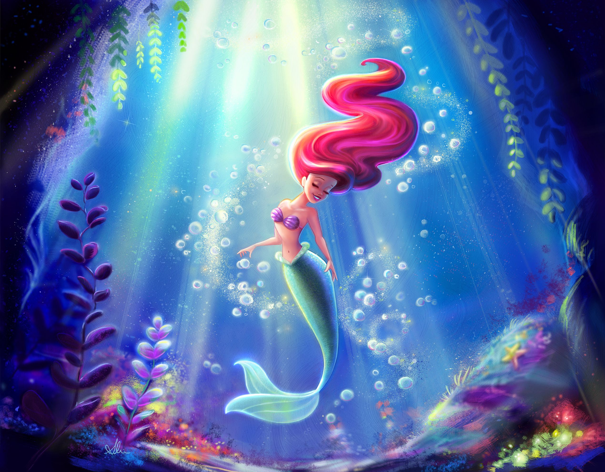 Mermaid Wallpaper Top Background