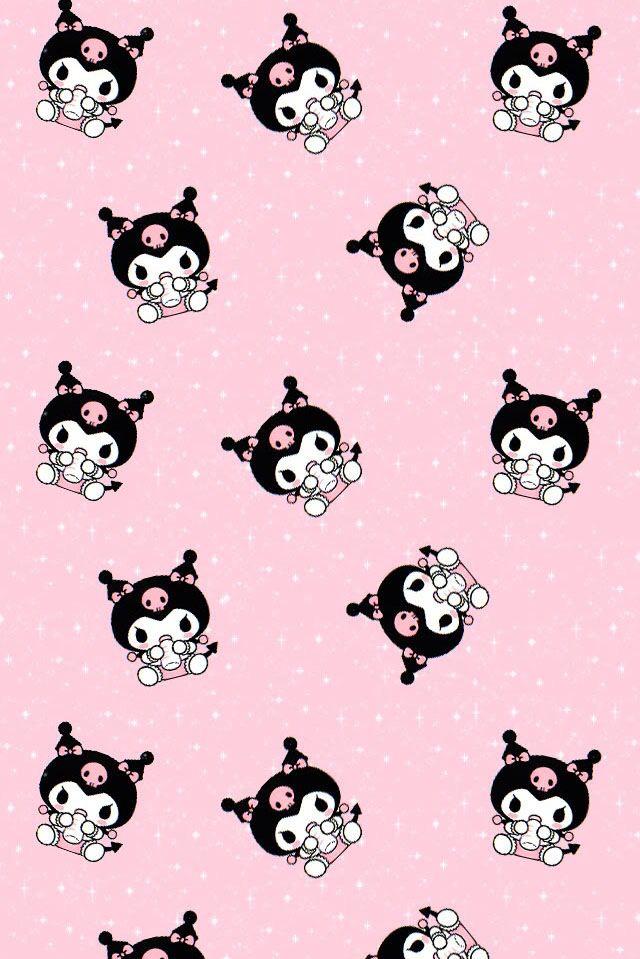 Kuromi Hello Kitty iPhone Wallpaper