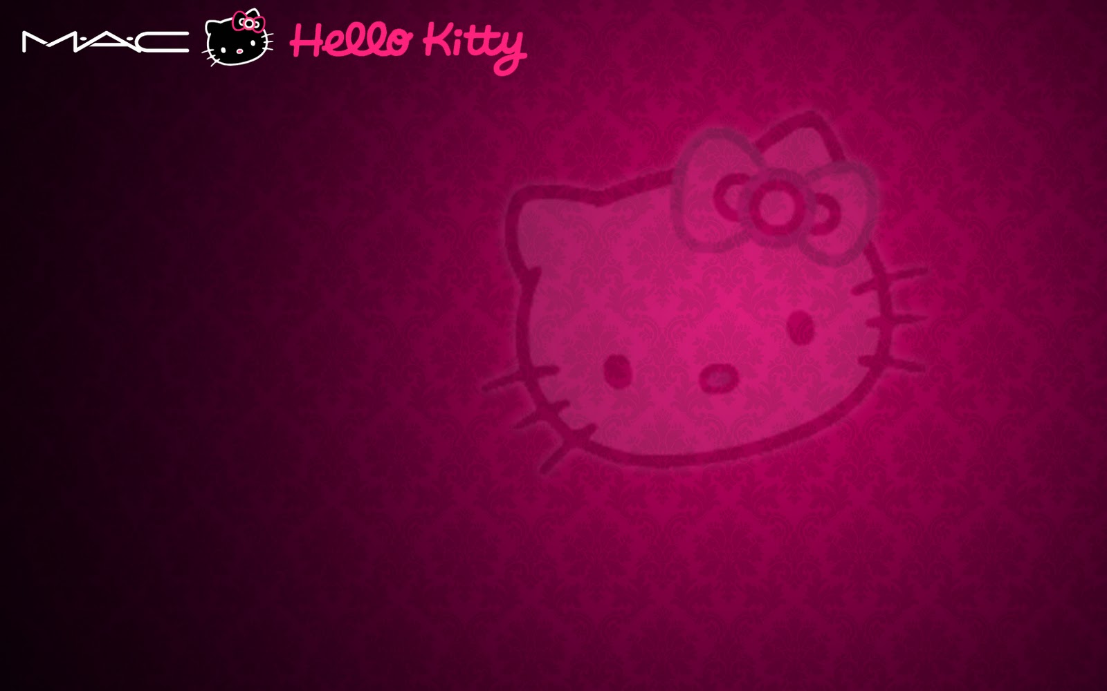 Hello Kitty Wallpaper Pink And Black Love 1600x1000