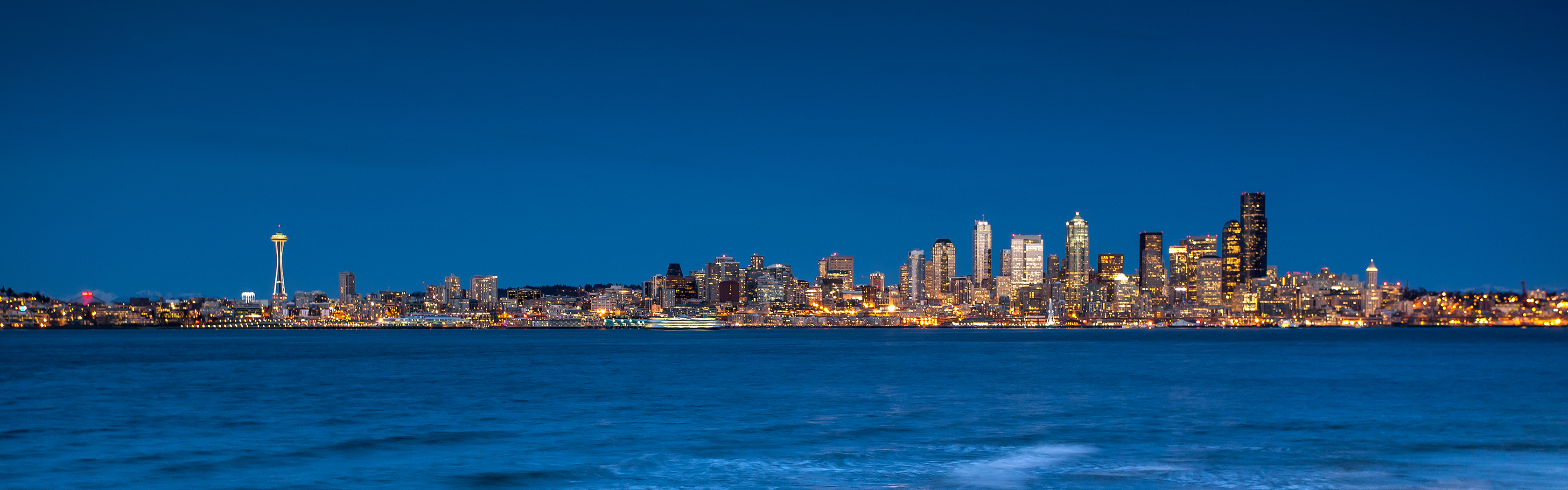 seattle from the beach by jeffery hayes april 13th 2013 seattle just 3360x1050