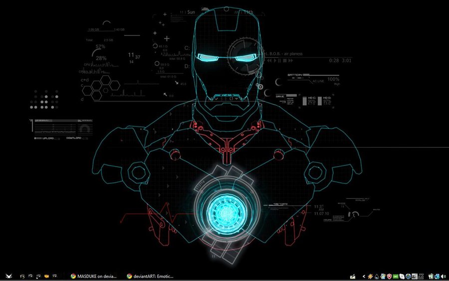 My Iron Man Desktop By Masduke