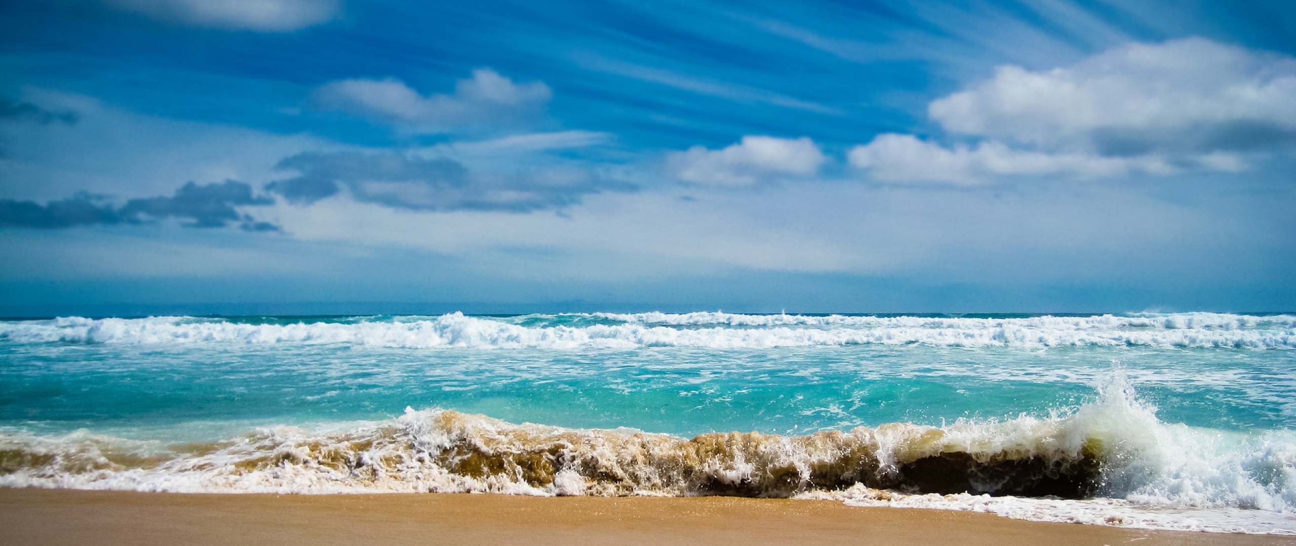 Wallpaper Ocean Sea Gulf Waves Blue Water Coast Beach